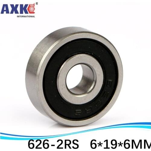 1pcs double Rubber sealing cover deep groove ball bearing 626-2RS 6*19*6 mm