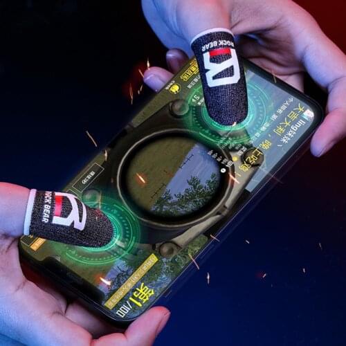 BLUELANS 2Pcs i27 Mobile game Finger Sleeves Sweat-proof Sensitive Touch Screen Mini Gaming Finger Thumb Cover Gloves