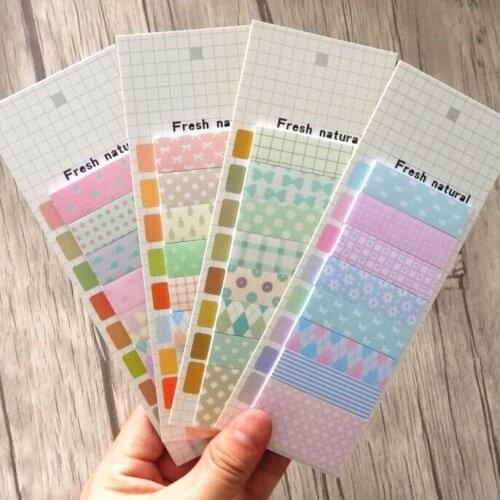 20packs/lot New Fresh Natural postoral style sticky notepad Memo message post stick marker label wholesale