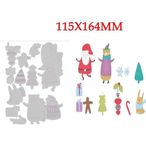 2021 New Arrived Christmas Santa Metal Cutting Dies For DIY Edge Embossing Cut Paper Card Scrapbooking No Stamps