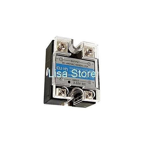3-32VDC Input 24-440VAC Output 25A Single Phase Solid State Relay SSR