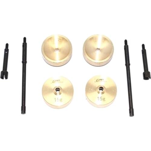 5mm Widen Heavy Duty Wheel Hub Combiner CVD Joint Drive Shaft for Axial SCX24 AXI90081 AXI00002 1:24 RC Crawler Car