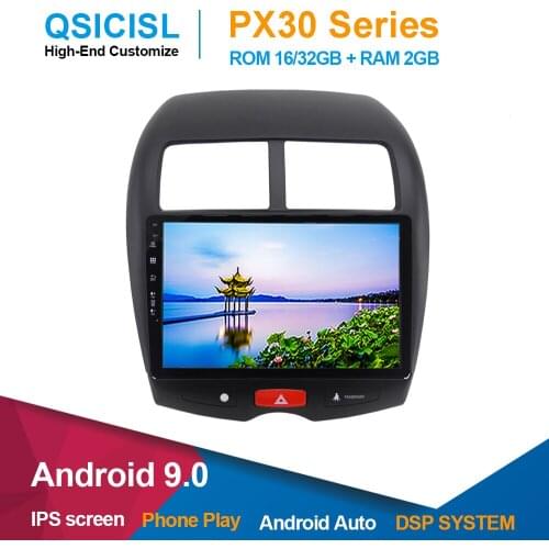 Android 9.0 IPS 10.1" radio car dvd multimedia player for Mi tsubishi ASX 2010-2018 car headunit 1 din gps multimedia stereo swc