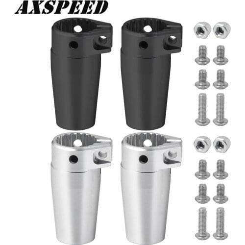 AXSPEED RC Car Rear Axle Lock-out Knuckles Cup Adapters Cover Bushing for 1:10 AXIAL Wraith 90018 RC Crawler Car Parts