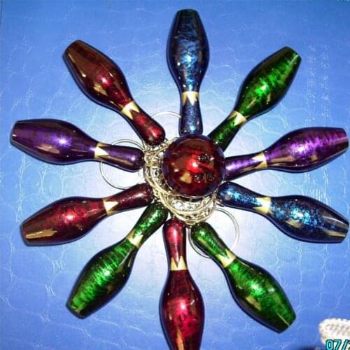 Bowling Gift Color Paint bBall / Pin Key Ring (10pcs/bag)