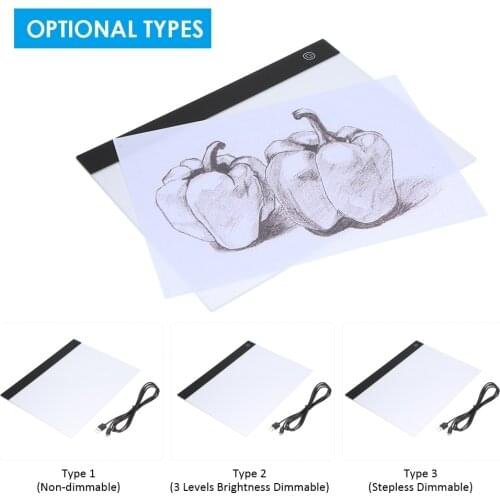 Docooler A4 LED Drawing Tablet Digital Graphics Pad USB LED Light Box Copy Board Electronic Art Graphic Painting Writing Table
