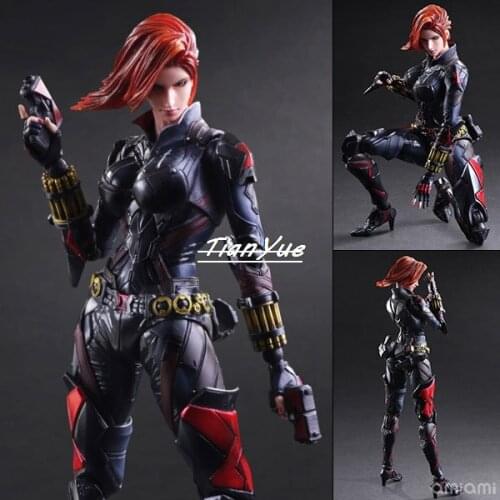 PLAY ARTS Black Widow Movie Character Action Figure Model Toys 27cm