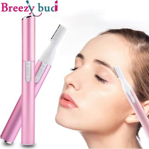 Electric Eyebrow Trimmer Portable Mini Eye Brow Shaver Razor Automatic Shaving Instrument Hair Removal Blade Razor For Unisex