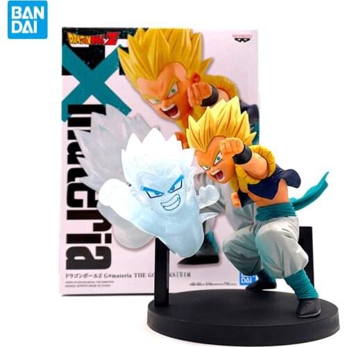 Bandai Original Dragon Ball Z Gxmateria Anime Figure Gotenks Super Ghost Kamikaze Attack Action Pvc Figure Model Toys for Kids