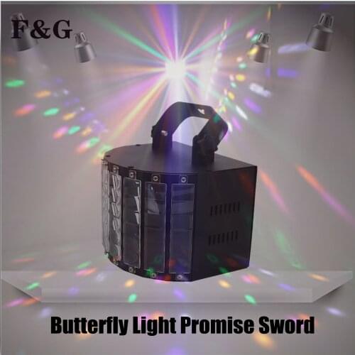 Mini Laser Disco Led 2-in-1 DMX512, Dj RGB remote control, butterfly light, fog machine, stage lighting, wedding night, KTV club