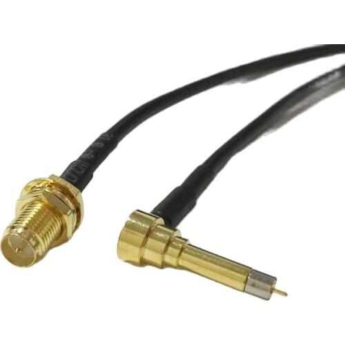 MS156 right angle switch RP SMA female jack male pin pigtail cable RG174 20cm 8inch test probe leads