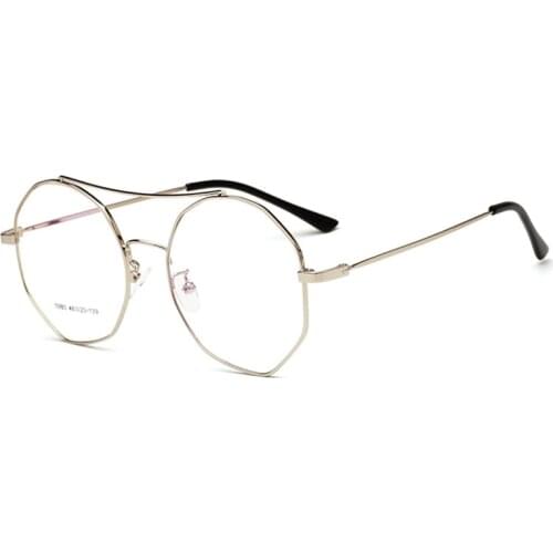 Irregular square metal glasses frame Spectacle frame teeing with myopia glasses frame for men and women 5980OLO