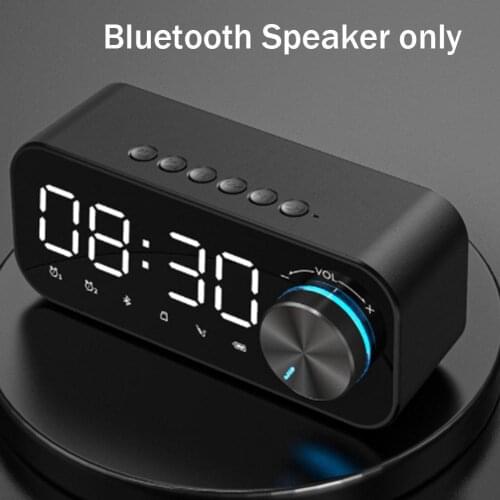 New Smart Mirror Wireless Bluetooth Clock Speaker Portable Alarm Clock Home Collection Broadcast Student Speaker
