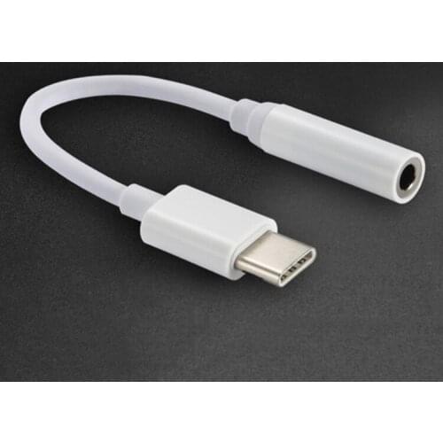 Type-C to 3.5mm Audio Adapter Converter for Huawei for Xiaomi 3.5mm Female Audio Connector For Umidigi For Doogee