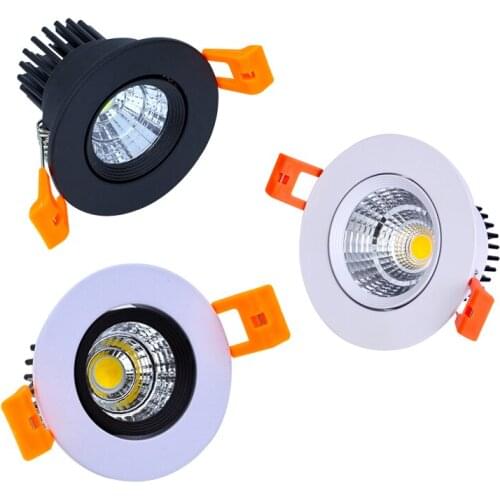 Dimmable LED Downlight 3W 5W 7W 10W 12W 15W Round Recessed Lamp 85-265V Led Bulb Bedroom Kitchen Indoor LED Spot Lighting