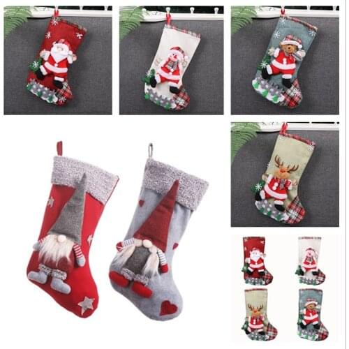 Christmas Ornaments Candy Stocking Sack New Year 2022 Christmas Decorations for Home Xmas Kids Gifts Navidad Natal Kerst Noel