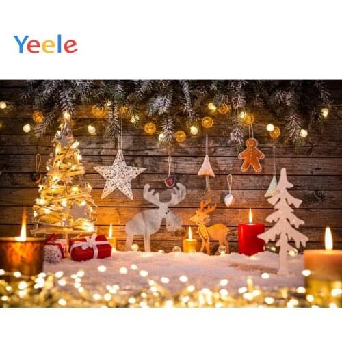 Christmas Backdrop Wood Board Star Tree Glitter Photography Backdrops Photographic Background For Photo Studio Vinyl Photozone