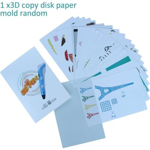 20 Pieces Of A4 Size Childrens Drawing 3D Printing Pen Copy Paper Film For 3D Printing Pen Painting Mold & Doodle XP