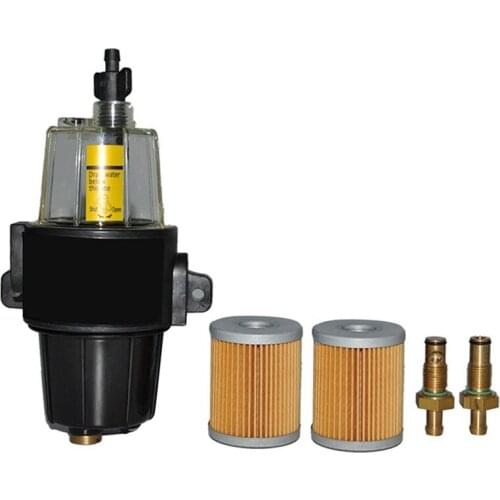 UF-10K Fuel Filter Water Separator Assembly and 2 Pcs Extra Filter Yacht Boat Engine Outboard Motors Fuel Tank