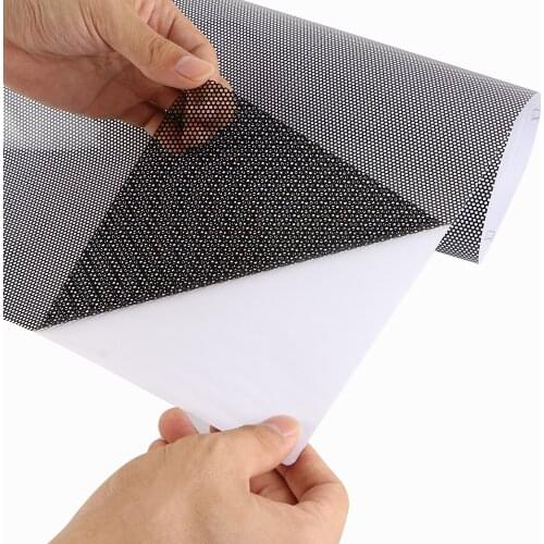 Universal Mesh Film Auto Car Headlight Taillight Fog Lamp Brake Light PVC Black Car Film