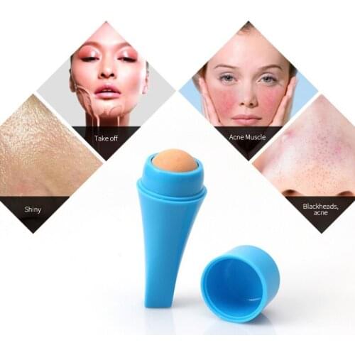 2021 Face Oil Absorbing Roller Volcanic Stone Oil Absorbing Ball Portable Cleansing Face Oil Control Absorbent Roll Beauty Tool