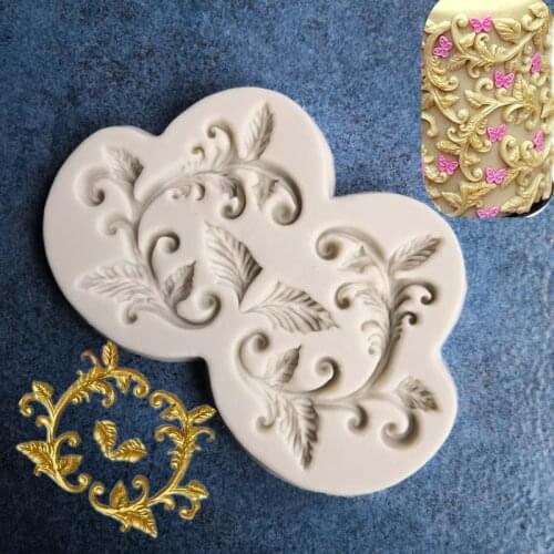 3D European Style Lace Series Silicone Cake Decorating Tools Cake Rounding Fondant Kitchen DIY Mold A1189
