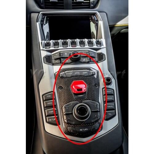 Car Accessories Dry Carbon Fiber Interior Trim Fit For 2011-2014 LP700 Engine Start & Gear Surround Panel