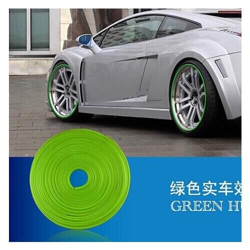 Car-Styling Wheel Hub Rim Protection Sticker For FIAT 500 Tipo Punto Freemont Cross Coroma Panda Idea Palio