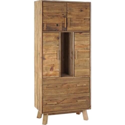 Display Stand DKD Home Decor Pinewood Recycled Wood (80 x 40 x 190 cm)