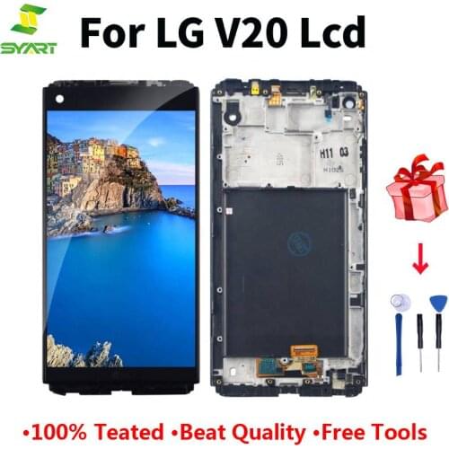 For LG V20 VS995 VS996 LS997 H910 H915 H918 H990 LCD 5.7"Touch Screen Touch Screen Digitizer Assembly frame+tools For LG V20 LCD