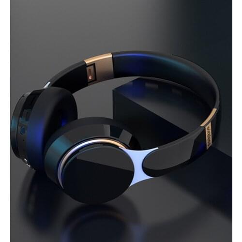 FG-07 HIFI Stereo Earphones with Mic Bluetooth-compatible Wireless Headphone Music Headset Support TF Card for Phone Computer