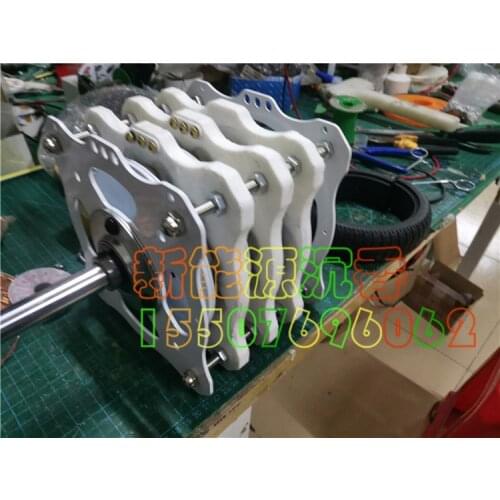 1000W+1000W+1000W High-power Three-layer Disc Type Permanent Magnet Ironless Generator DIY Low Speed Wind Hydraulic