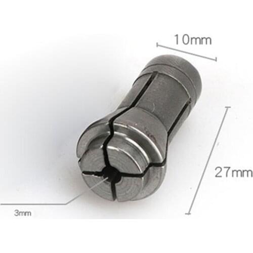 Tool Collet For grinding machine 27*10mm 1pc Gray Alloy 6mm/3mm Replacement Spare Clamping Engraving