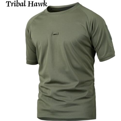 Summer Men T Shirt Tactical Quick Dry Military TShirt Male Casual Camouflage Breathable Camo O-Neck Short Sleeve T Shirts 5XL