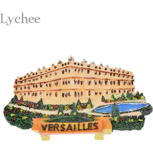 Lychee French Versailles Resin Fridge Magnet Landscape Refrigerator Magnetic Stickers Travel Souvenirs Home Decoration
