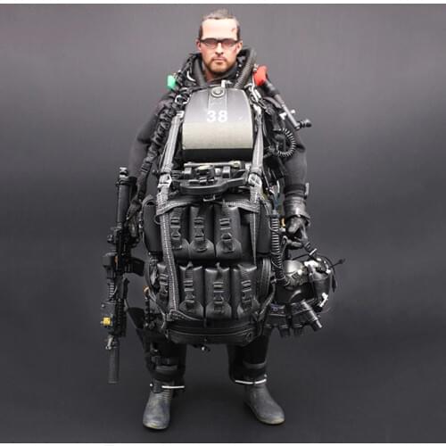 1/6 Scale M004 US NAVY Seal Halo UDT Night diving Paratrooper Jumper Model for 12" Action Figurine Whole Set Body Model Doll