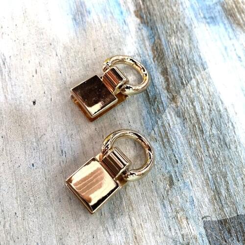 Metal Swivel Rectangle Ring Bag Side Hanger Hooks with Screws for Leather Craft Bag Strap Belt Handle Shoulder Webbing