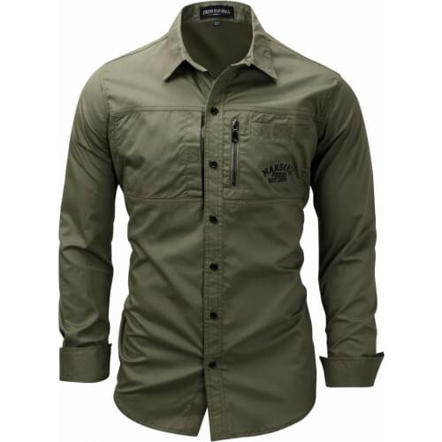 2021 New Mens Slim Fit Dress Shirts Masculina Business Long Sleeve Army Casual Turn Down Neck Shirt Autumn Denim Shirt 3XL