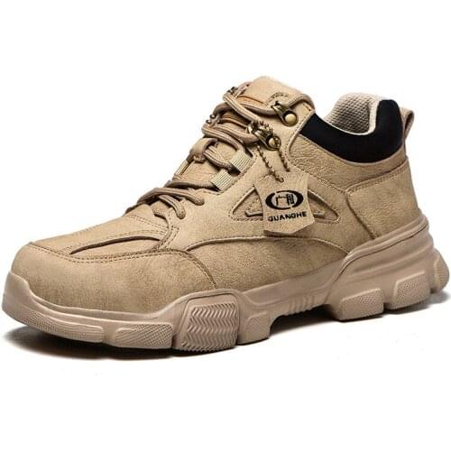 Unisex Waterproof Sneakers Steel Toe Cap Work Safety Shoes Men Work Boots Winter Indestructible Shoes Non-slip Summer