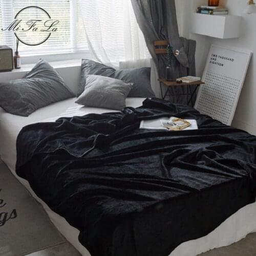 Soft Pink Black Thick Fleece Throw Blanket Warm Fluffy Plush Balnkets for Beds Kids Adults Winter Plaids Bedspreads Blanket Koc