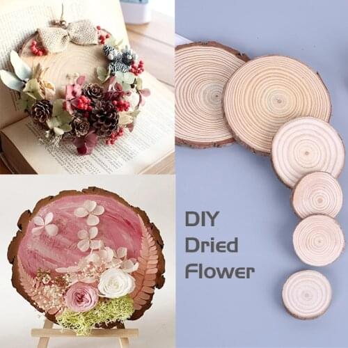 3-14cm Thick 1 Pack handicraft wood chip Unfinished Wood Slices Circles Tree Bark Log Discs DIY Crafts Wedding Party Painting