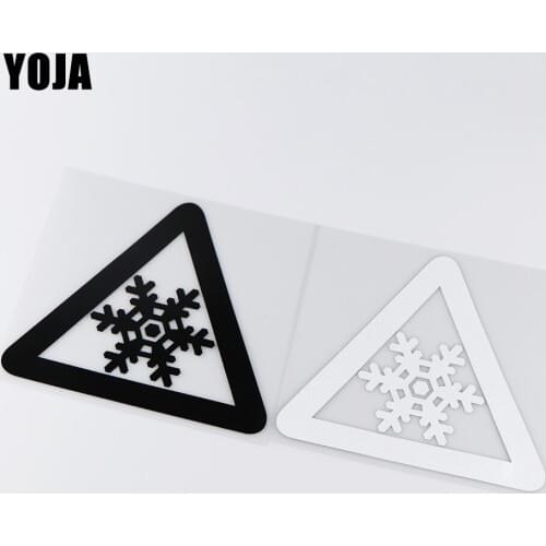 YOJA 15.8X14CM Snowflake Spikes Sign Car Motorcycle Sticker Decoration Accessories ZT4-0101