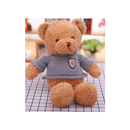 New toy lovely Teddy bear plush toy,sweater bear soft doll birthday gift h2579