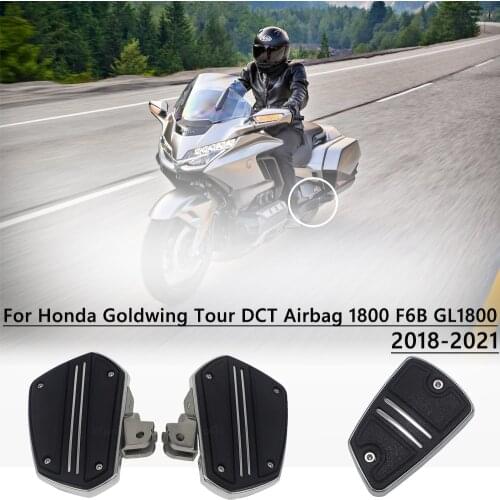 NEW Motorcycle Accessories Driver Footrest Adapter For Honda Goldwing Tour DCT Airbag 1800 F6B GL1800 2018-2021 Driver Pedals