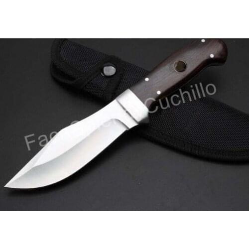 Bron ES 821 4.5inch Straight Fixed Blade Knife 5Cr13MOV Tactical Rescue Self Defense Hunting Fishing EDC Survival Tool Knives