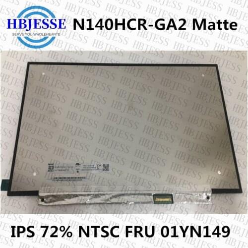 Original for lenovo T490 T490S P43S LCD Srcen 14.0 FHD IPS 1920X1080 FHD matte 72% NTSC N140HCR-GA2 P/N:SD10Q66939 FRU 01YN149