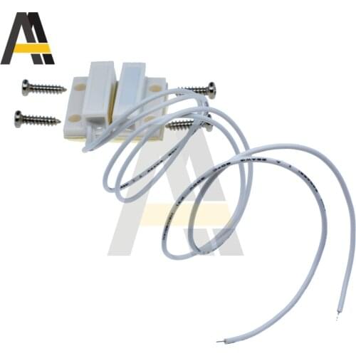 1 pair MC-38 Wired Door Window Sensor MC38 Magnetic Switch normally Closed /Open NC/NO for Home gsm pstn Wire Alarm System