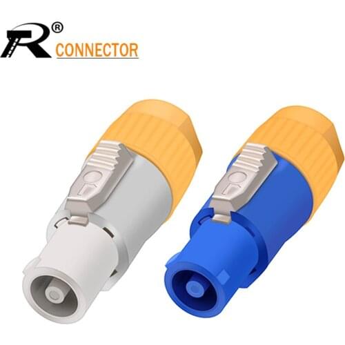 1pc 3pins 20A 250V Male Plug Powercon Connector Waterproof For LED Screen Stage Lighting Power Chassis Socket Connector