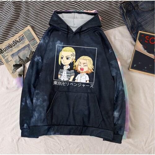 Anime Kawaii Hoodie Tokyo Revengers Long Sleeve Hooded Sweatshirt Men Hip Hop Hoodies