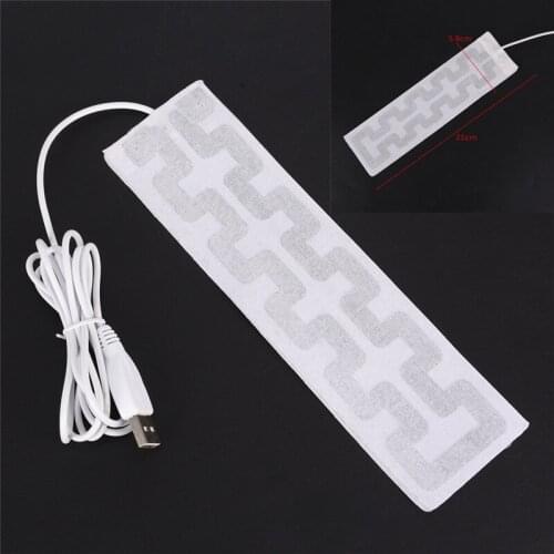 USB Charged Warm Paste Pads Waterproof Carbon Fiber Heating Pad Safe Portable Heating Warmer Pad for Vest Jacket Cloth Supplies